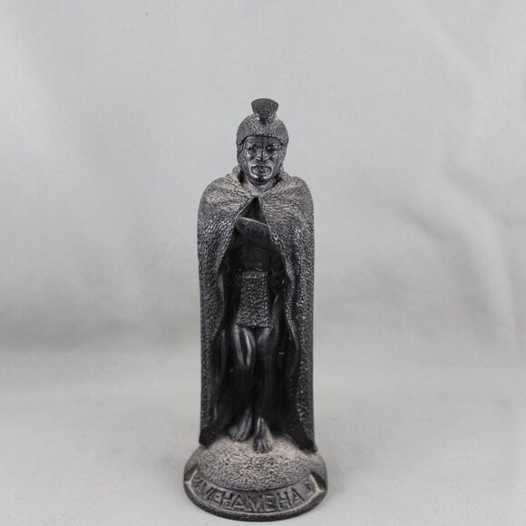 Vintage Tiki Figurine - King Kamehameha by Coco Joe - Made with Lava - Picture 1 of 8